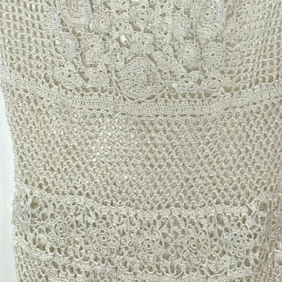 V Cristina Crocheted Woman's Sleeveless Top Size M - Picture 5 of 5